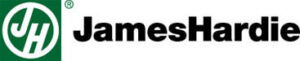 Logo featuring a green circle with the initials "JH" in white on the left, and "JamesHardie" in bold black letters on the right, representing top-tier siding services in Riverdale NJ.